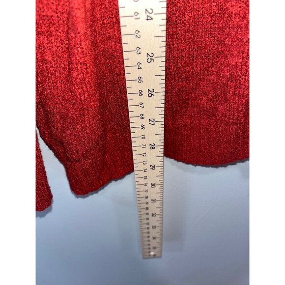 Red Maurices XXL Sweater With Lace-Up Back & Long Sleeves‎ - Picture 3 of 7